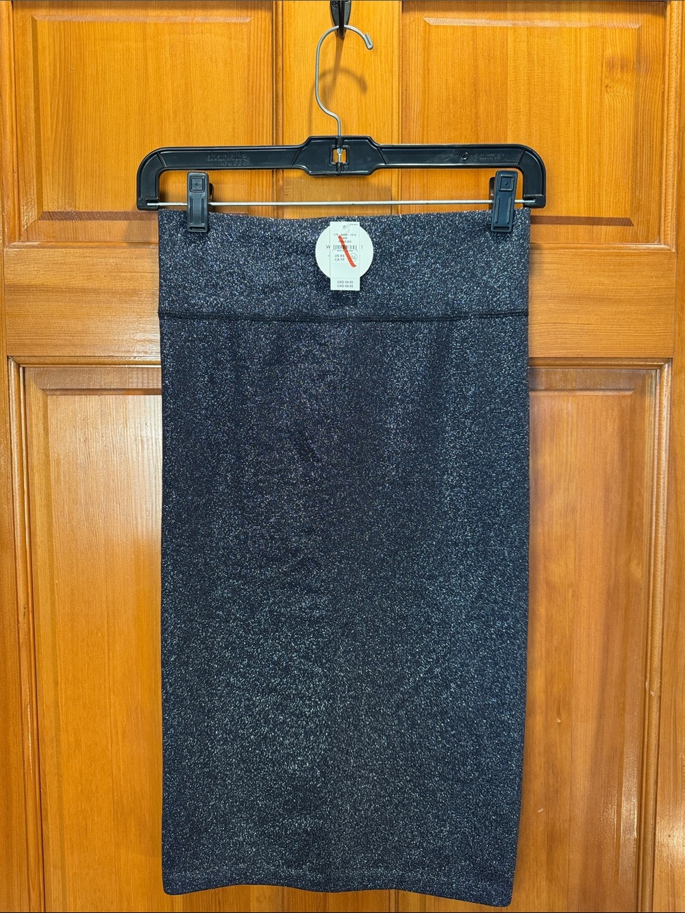 Offline by Aerie Black Shimmer Pencil Skirt 25 inches long Size XS